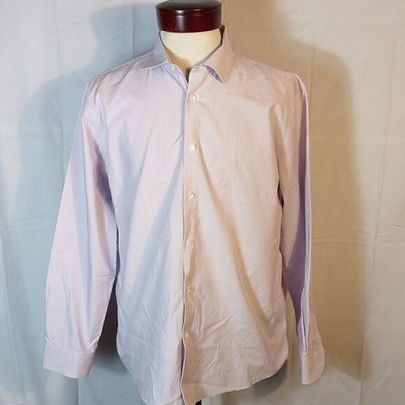 Tommy Hilfiger Slim Fit Non-Iron Striped Dress Shirt - Picture 7 of 7